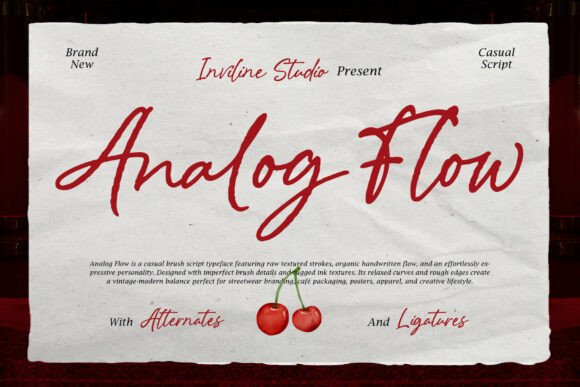 Analog Flow: The Imperfectionist Font for Modern Brands