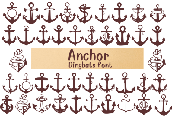 Anchor Font: Nautical Charm for Creative Projects