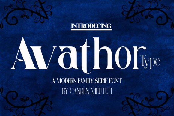 Avathor Type: Bold Condensed Serif for Modern Brands