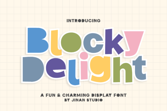 Blocky Delight: A Font That Brings Joy to Your Designs