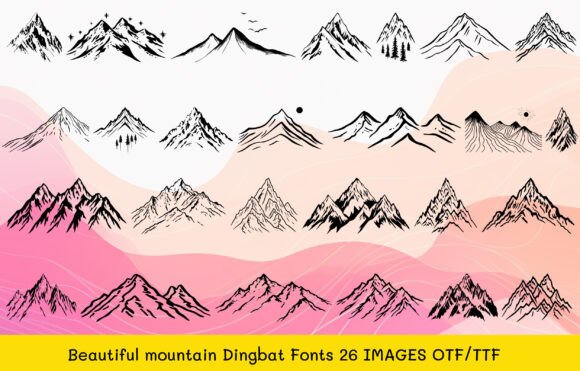 Capturing the Summit: The Allure of Beautiful Mountain Typography