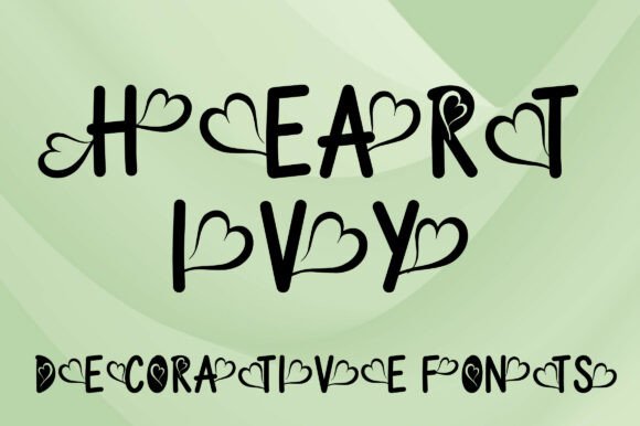 Heart Ivy: A Sweet Display Font for Romantic Designs