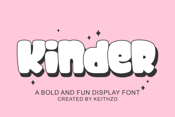 Kinder: A Whimsical Typeface for Joyful Designs