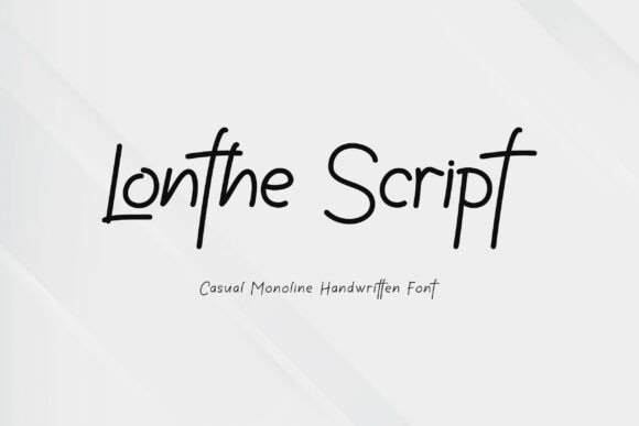 Lonthe: A Modern Script Font with a Handwritten Soul
