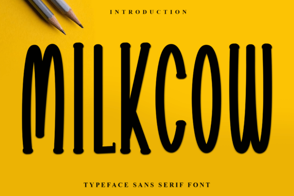 Milkcow: A Festive Typeface for Holiday Cheer