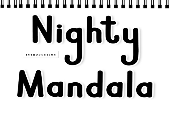 Nighty Mandala: A Handwritten Font for Modern Creators