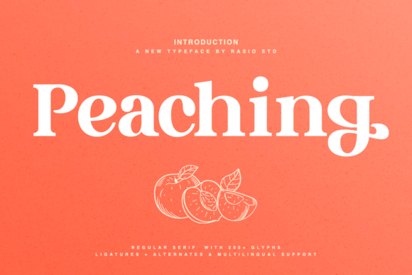 Peaching: A Warm Serif Font for Creative Projects
