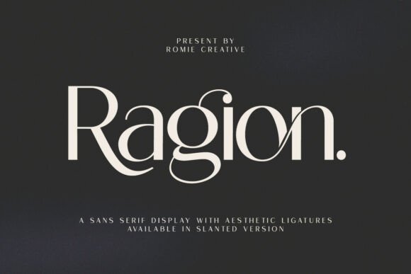 Ragion: The Sans Serif Font for Modern Brand Identity