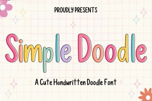 Simple Doodle: A Cute Handwritten Doodle Font for Joyful Design