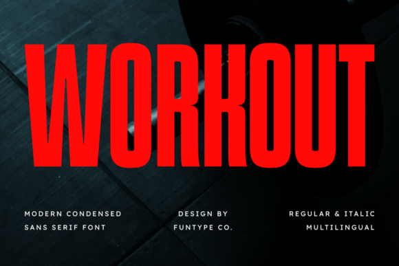 Unleash Your Brand's Energy with the Workout Font