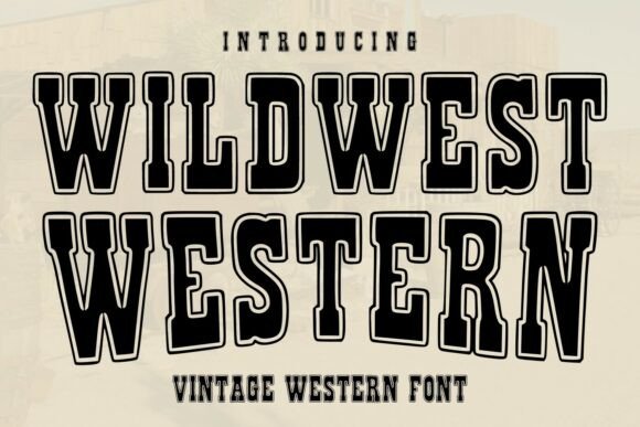 Wildwest Western: A Vintage Font with Rugged Character